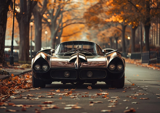 Auto clásico parque