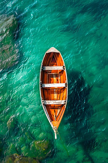 Bote mar turquesa