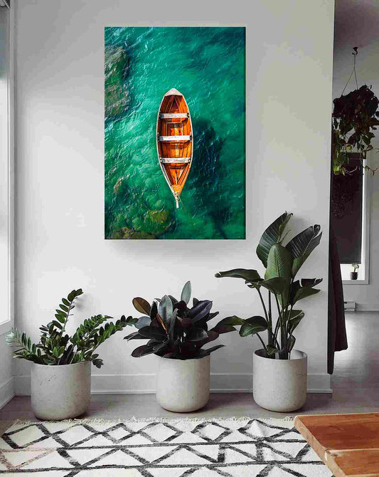 Bote mar turquesa