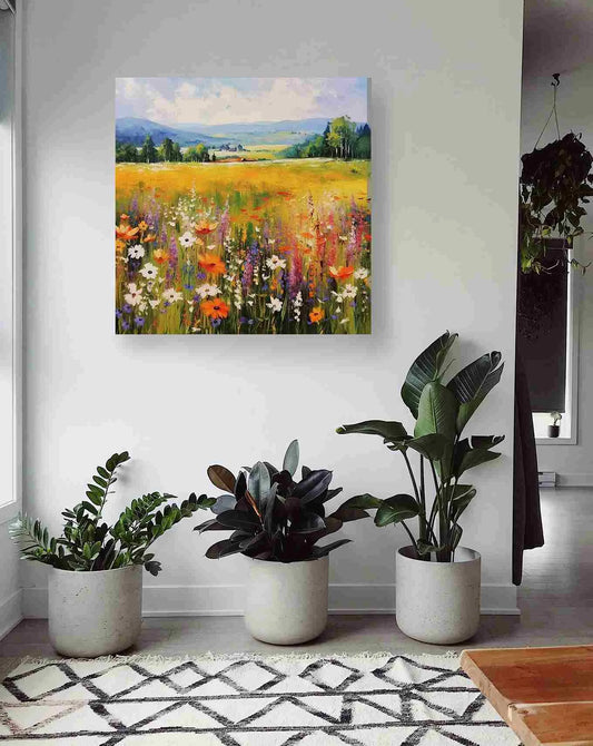 Campo verde floral