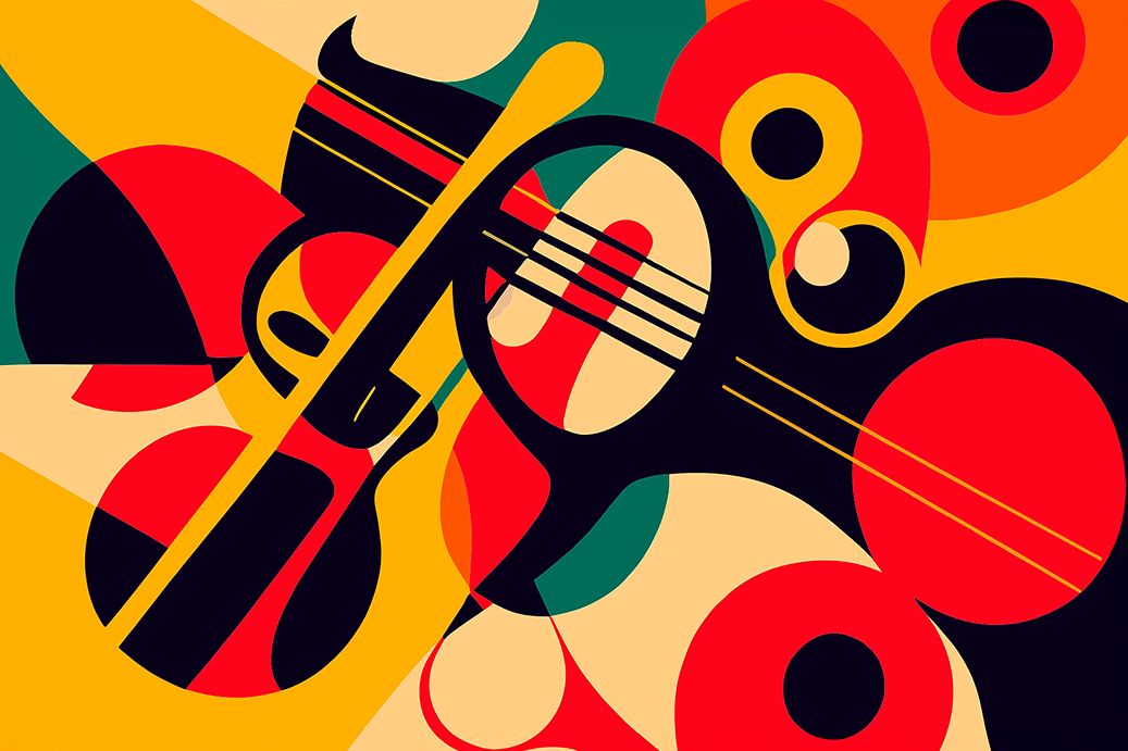 Guitarra abstracta