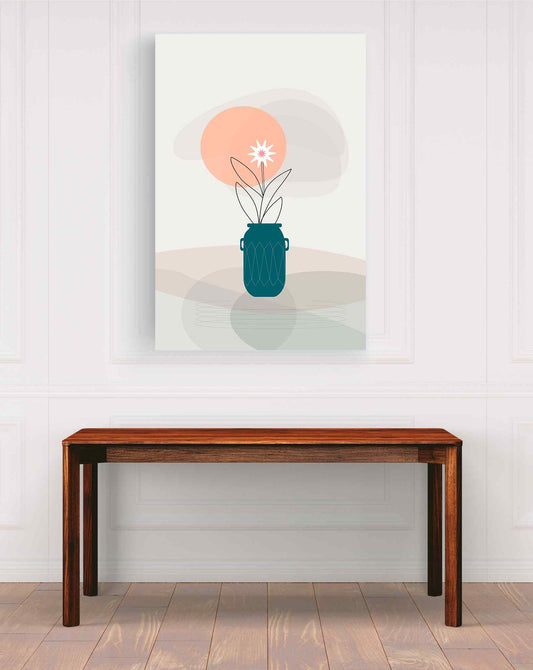 Maceta flor
