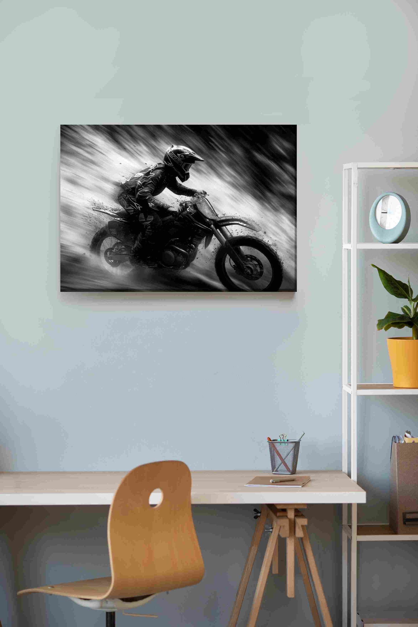 Motociclista polvadera