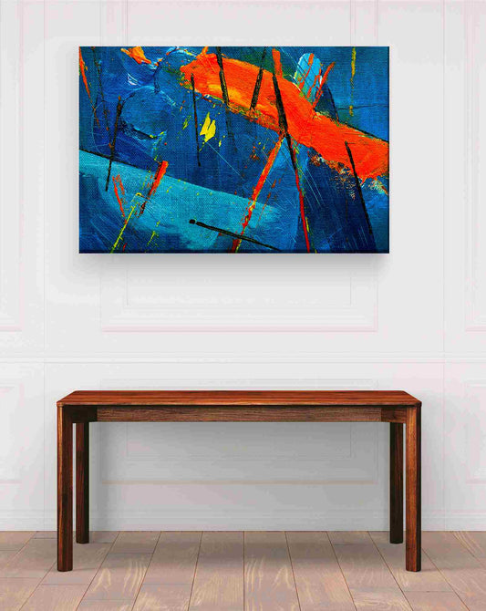 Pintura abstracta azul