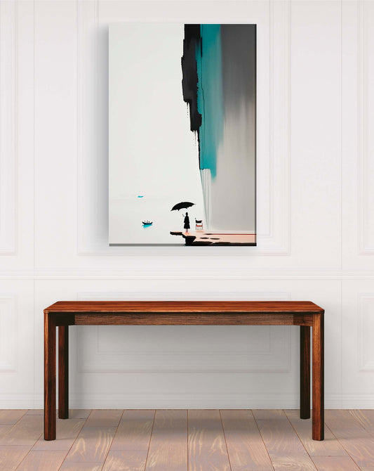 Pintura paraguas rectángulo