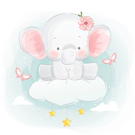 Bebé elefante nube